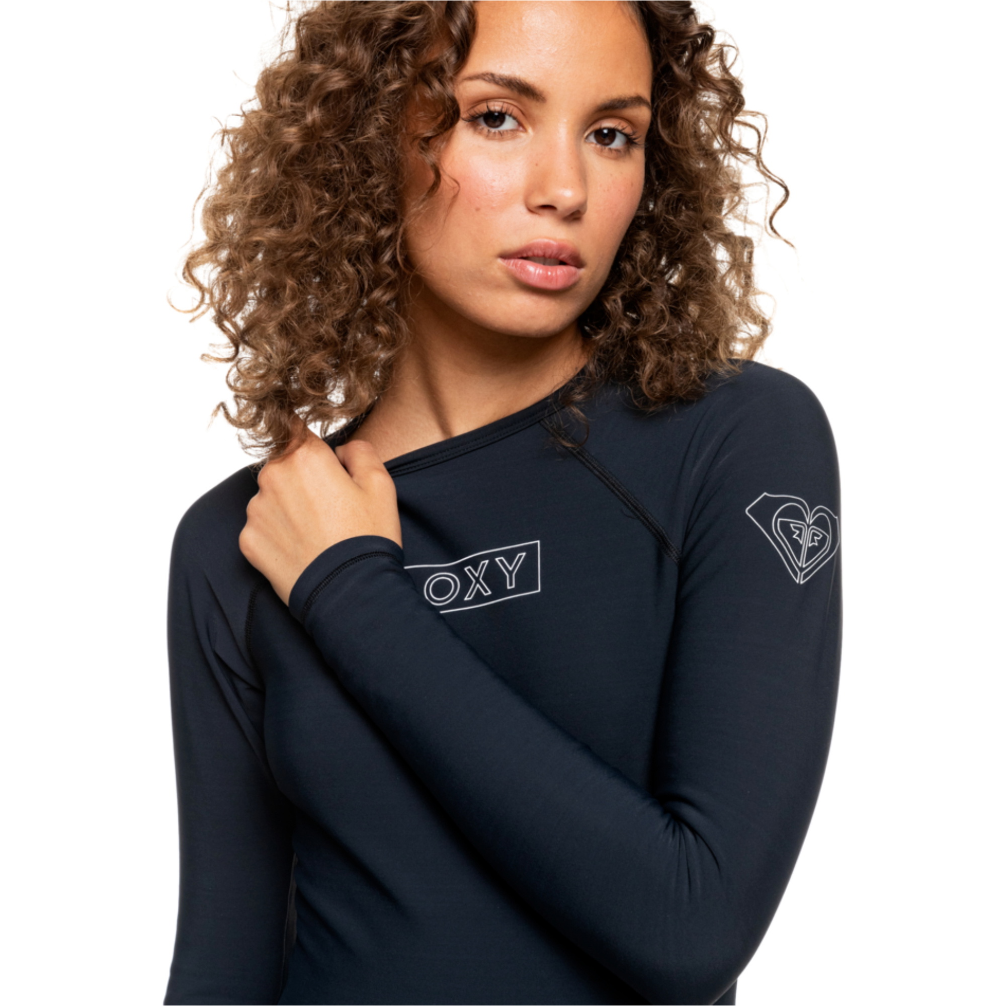 2025 Roxy Mujer Traje De Surf De Una Pieza Con Cremallera Y Manga Larga ERJWR03572 - Anthracite